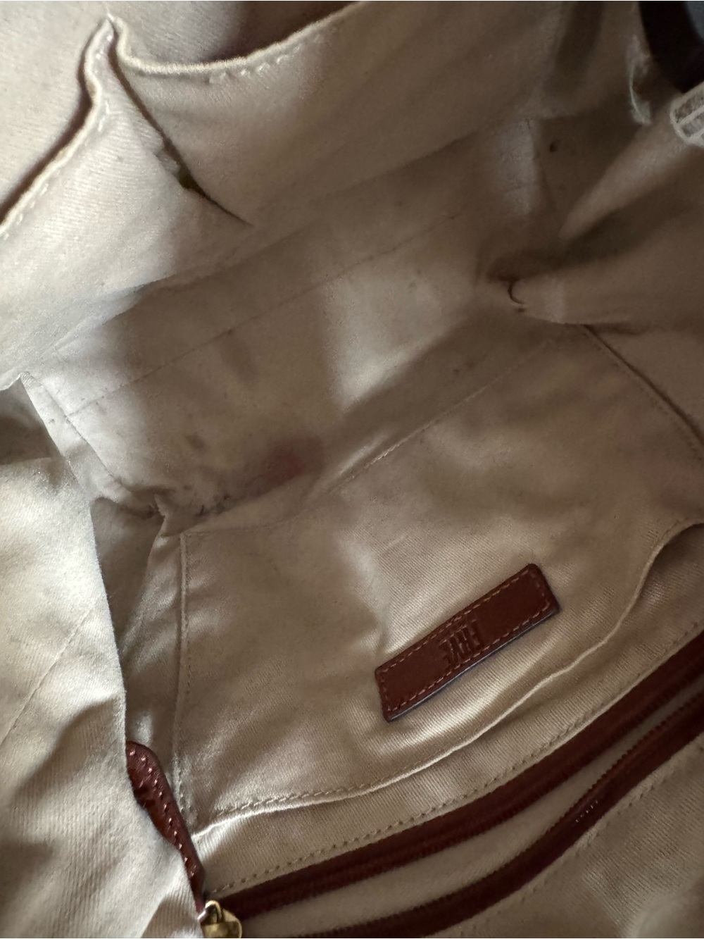 Frye Brown Leather Hobo Shoulder Bag Purse - Picture 8 of 10